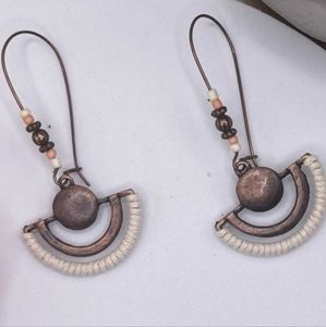 *Brand NEW! Bohemian Bronzed Beaded Earrings